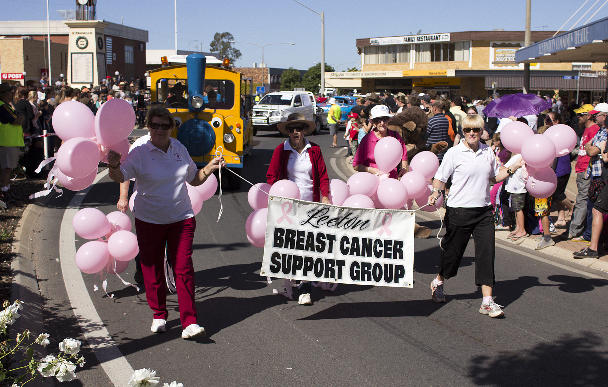 Leeton_Breast_Cancer_Support_Group_in_the_SunRice_Festival_parade_in_Pine_Ave bigger